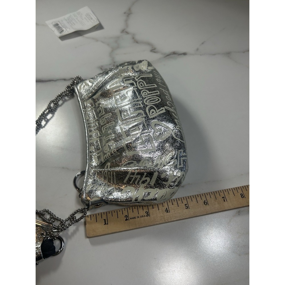 Coach Storypatch Limited Edition Silver Bag New With Tags - Picture 5 of 9